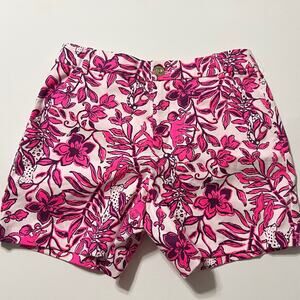 Lilly Pulitzer Gretchen High Rise 5” Elderflower Blossom Floral Shorts 4 NWT